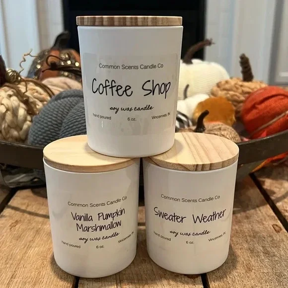 🎄🎁BUY NOW! Hand Made 7 oz hand poured candle with 100% soy wax & a wooden wick - Picture 12 of 16